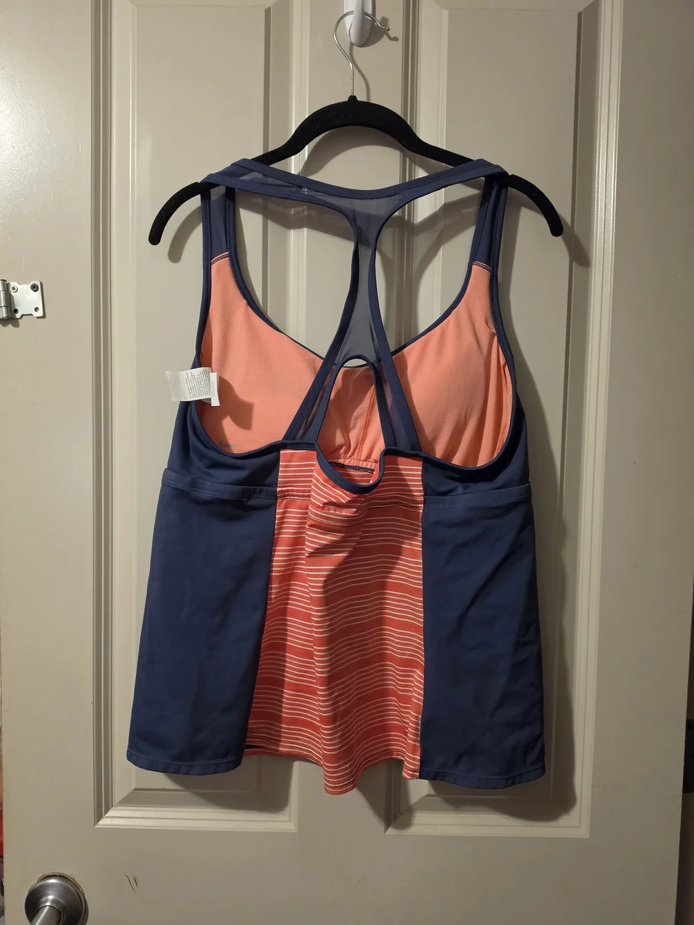 Nike Women's Striped Racerback Tankini Top 1X